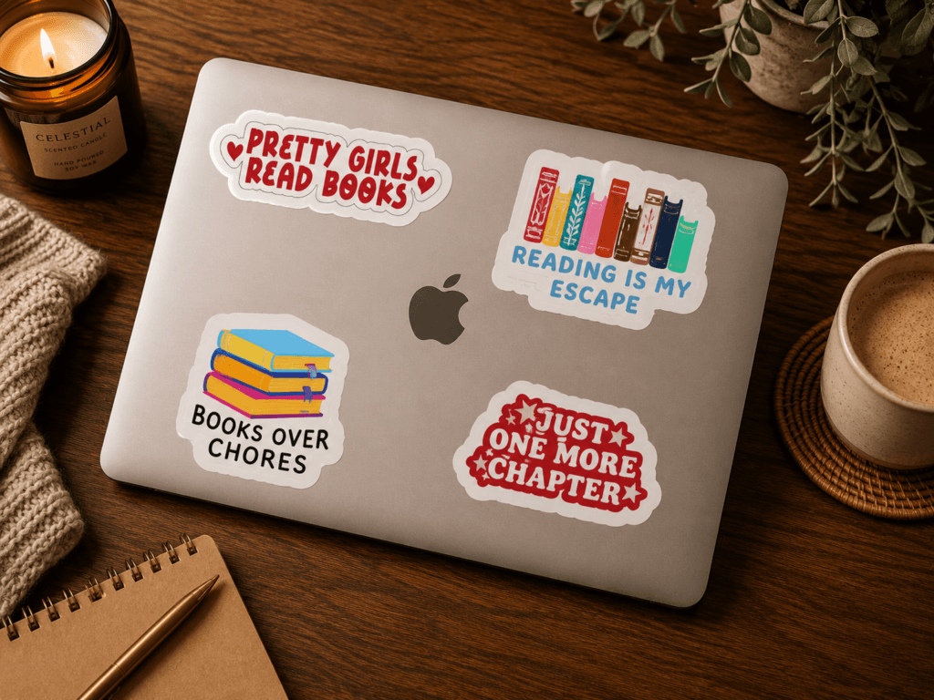 Cozy Chapter Stickers for Readers