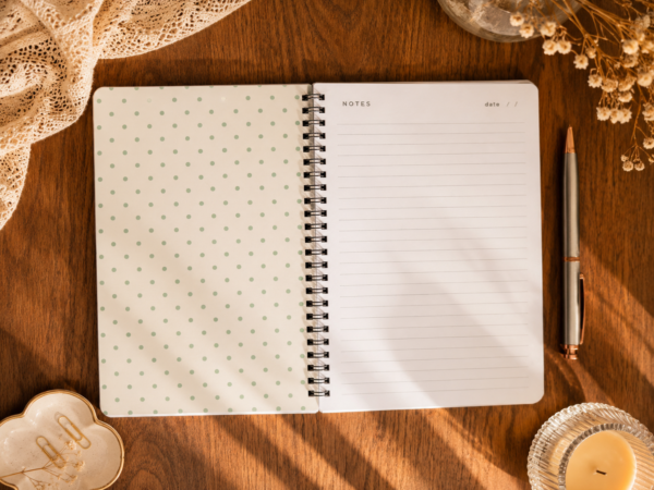 Green Gingham A5 Notebook Green Gingham A5 Notebook