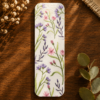 Lavender Floral Bookmark Front Lavender Floral Bookmark