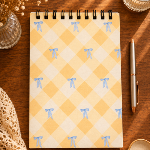 Yellow Gingham A6 Notebook Yellow Gingham A6 Notebook
