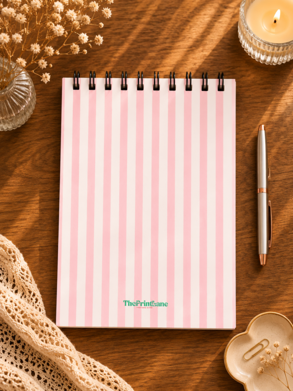 Red Lines A6 Notebook Back Red Lines A6 Notebook
