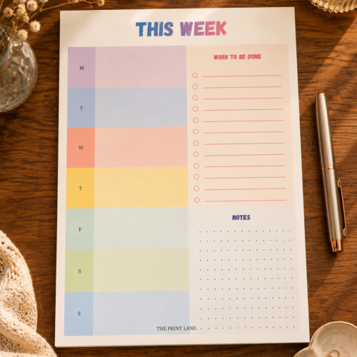 Rainbow Weekly Planner Rainbow Weekly Planner