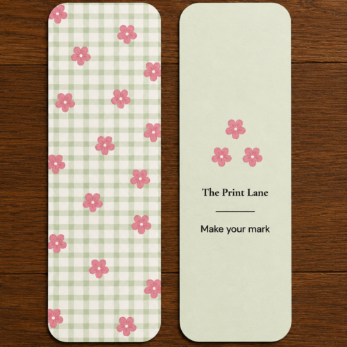 Green Gingham Bookmark Green Gingham Bookmark