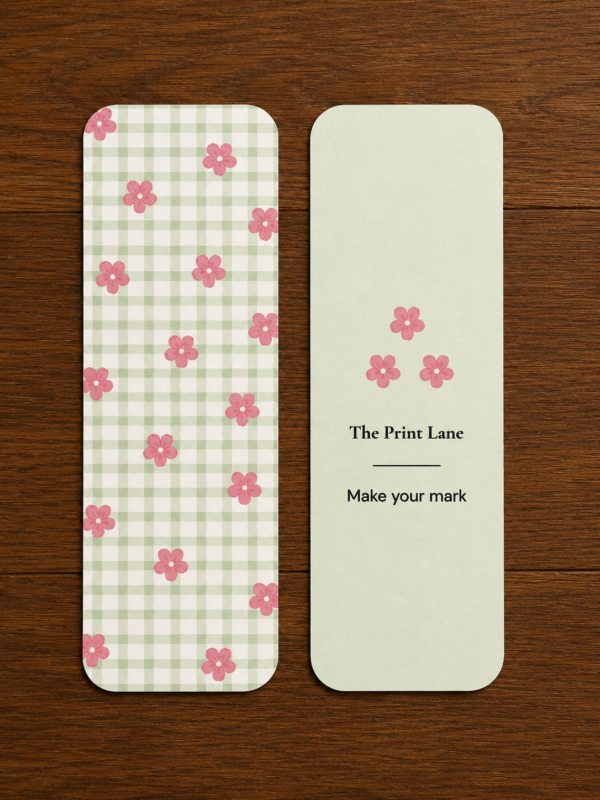 Green Gingham Bookmark Green Gingham Bookmark