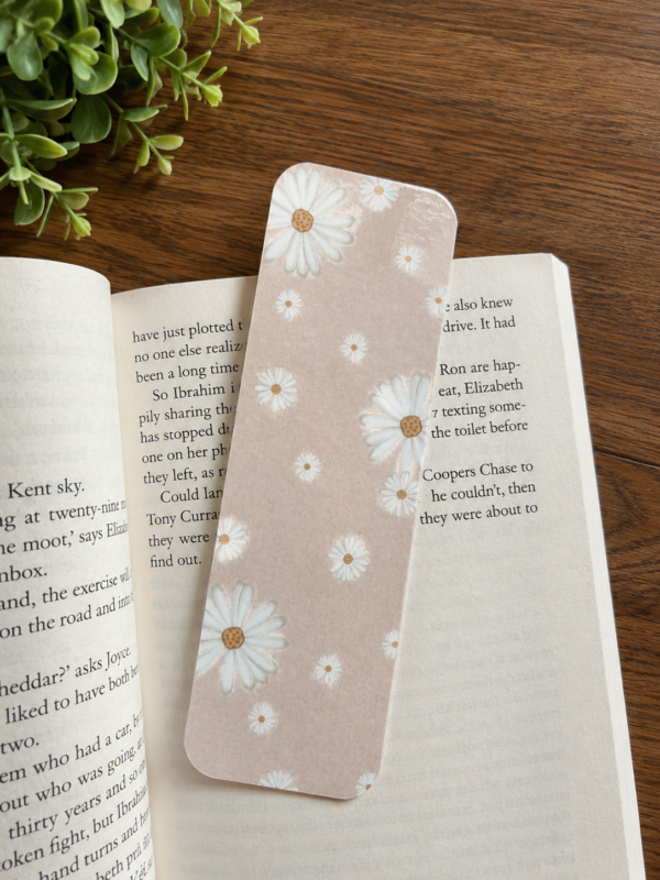 Peach Bookmark Book Peach Floral Bookmark