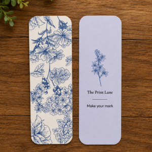 Blue Floral Bookmark