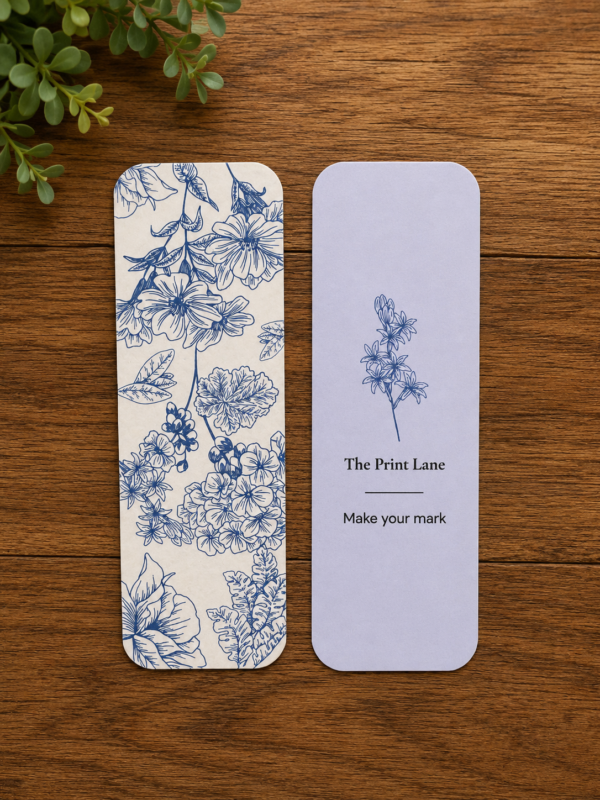 Blue Floral Bookmark Blue Floral Bookmark