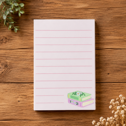 Pink Book Ruled A7 Notepad Pink Book Ruled A7 Notepad
