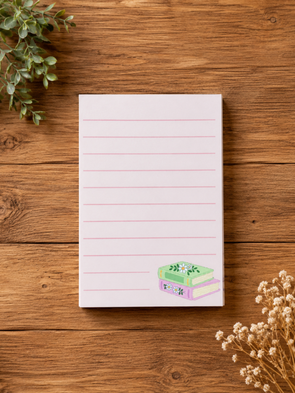 Pink Book Ruled A7 Notepad Pink Book Ruled A7 Notepad