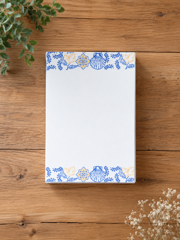 Blue Mediterranean A7 Notepad Blue Mediterranean A7 Notepad
