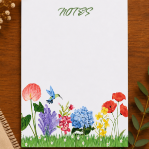 Floral A5 Notepad