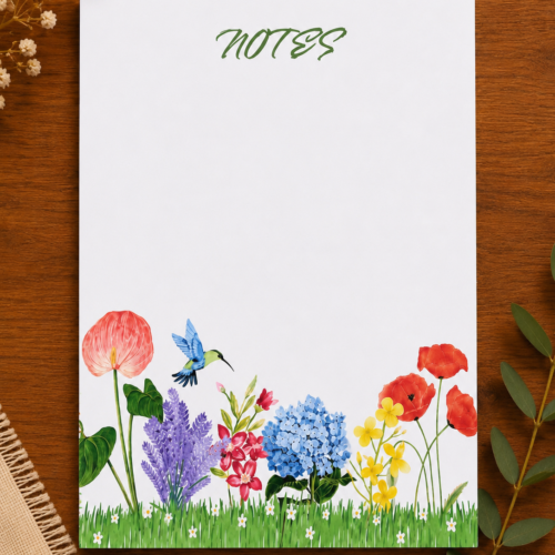 Floral A5 Notepad Floral A5 Notepad