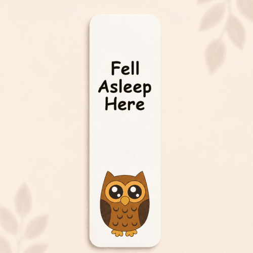 Fell Asleep Here Owl Fell Asleep Here Owl Bookmark