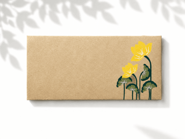 Kraft Lotus Envelope