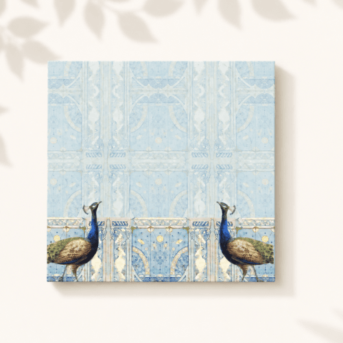 Pastel Peacock Tiles Pocket Envelope Pastel Peacock Tiles Pocket Envelope