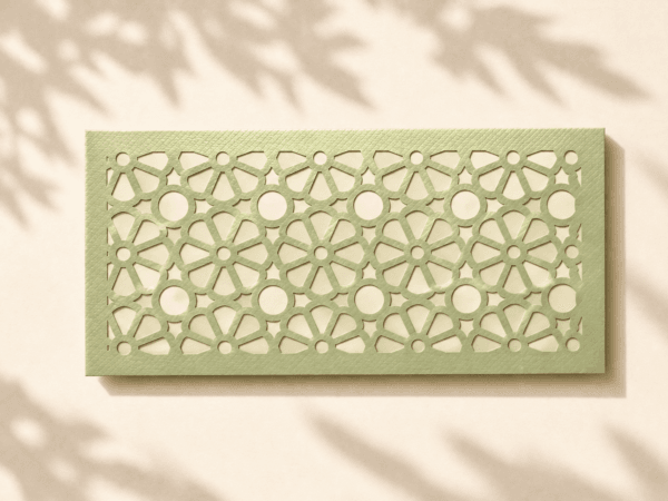 Sage green floral cutout envelope Sage Green Floral Cutout Envelope
