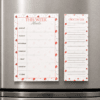 Watermelon meal planner on fridge Watermelon Weekly Meal Planner