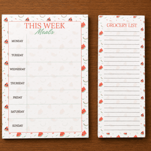 Watermelon weekly meal planner Watermelon Weekly Meal Planner