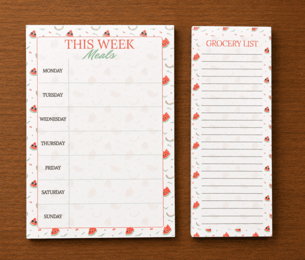 Watermelon weekly meal planner Watermelon Weekly Meal Planner
