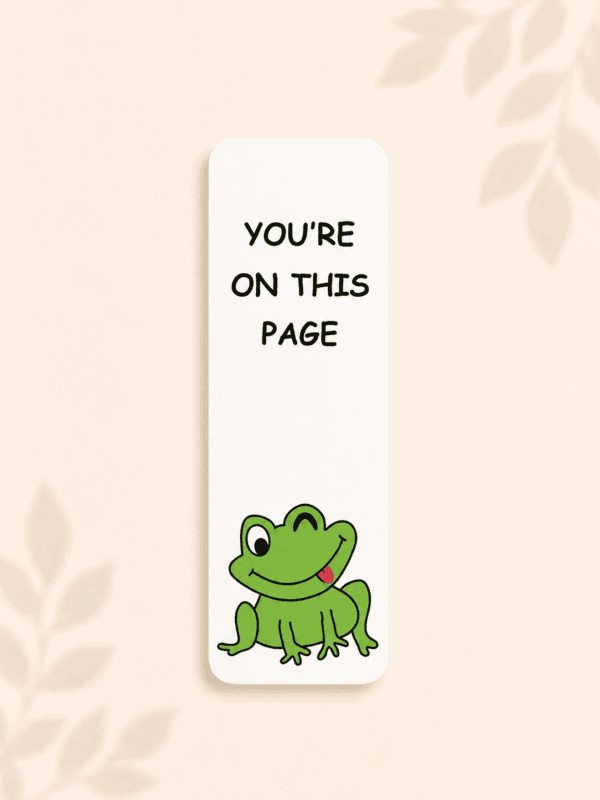You are on this page Frog Bookmark