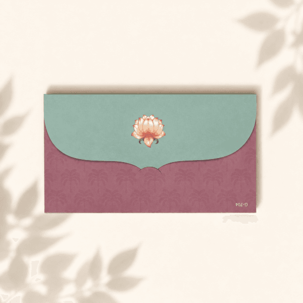 Ornate Plum Floral Back Ornate Plum Floral Envelope