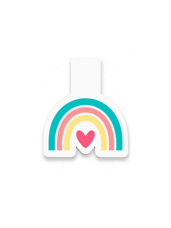 Rainbow Magnetic Bookmark Rainbow Heart Magnetic Bookmark