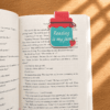 Reading Is My Jam Magnetic Bookmark in use Reading is My Jam Magnetic Bookmark