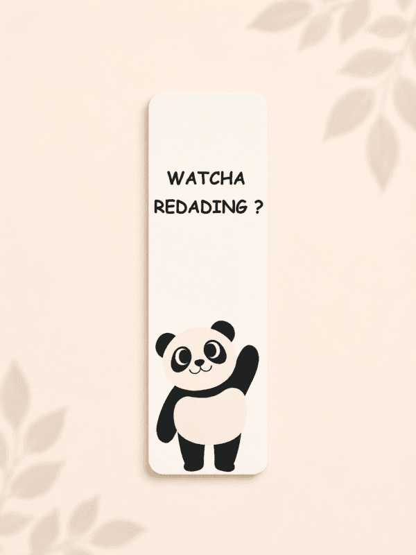 Watcha Reading Panda Watcha Reading Panda Bookmark